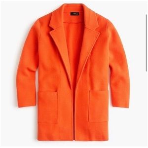 J. CREW | Sophie Sweater Blazer Orange | Size XS